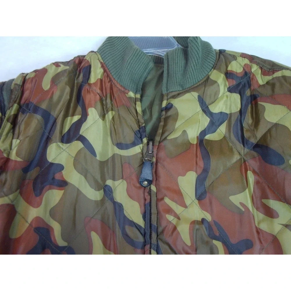 TEN WEST Boy's 14/16 Reversible Camo Quilted‎ Puffer Jacket  Removable Sleeves
